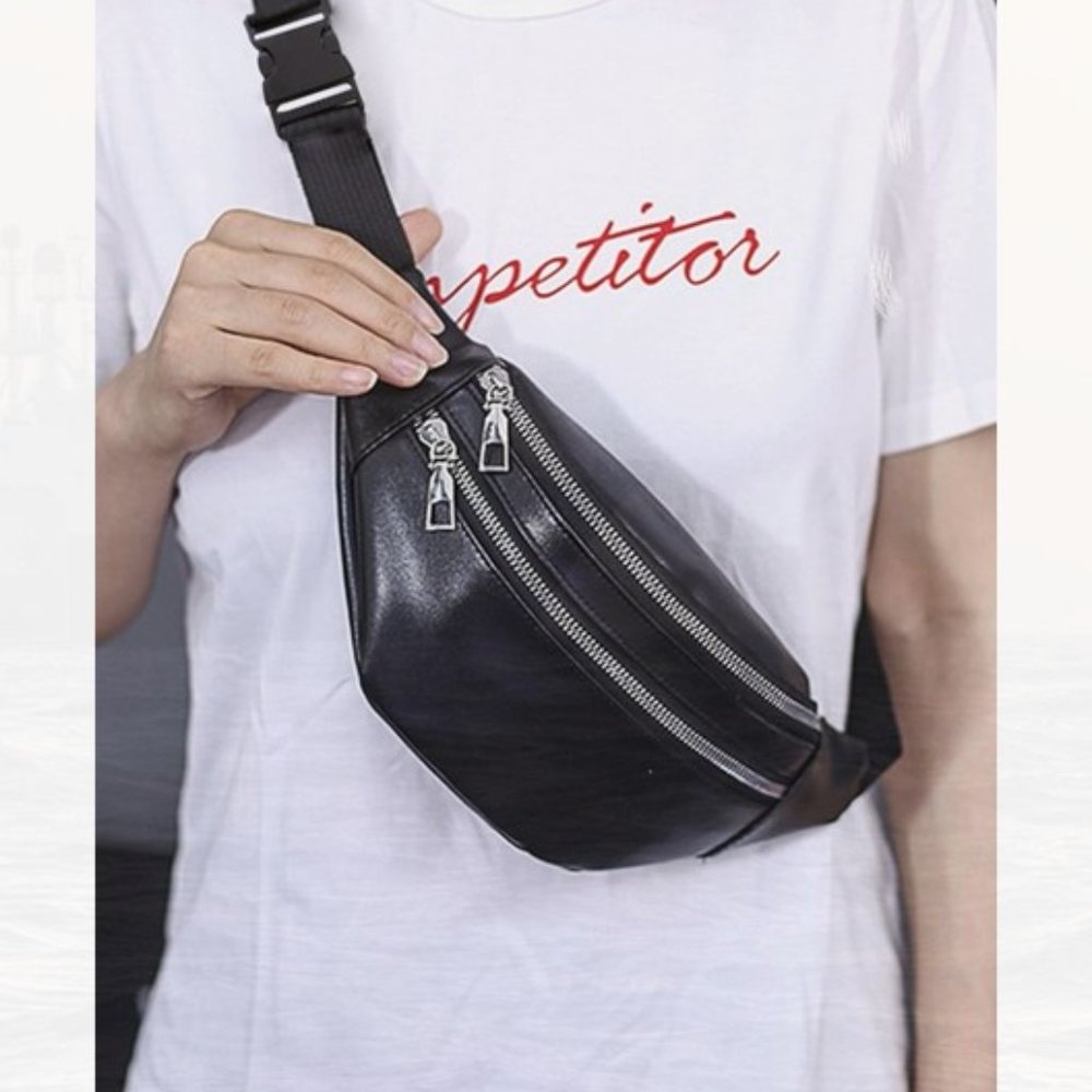 New Double Zipper Waist Bag 168